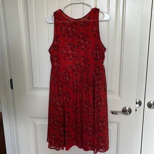 TORRID lined chiffon floral print dress. L/XL EUC